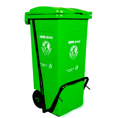 Pedal Bin with Wheels RPB01 120L